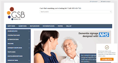 Desktop Screenshot of gsbhealthandsafetysigns.co.uk