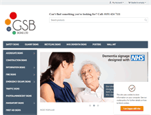 Tablet Screenshot of gsbhealthandsafetysigns.co.uk